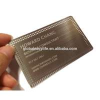 Brushed Stainless Steel Business Metal Card